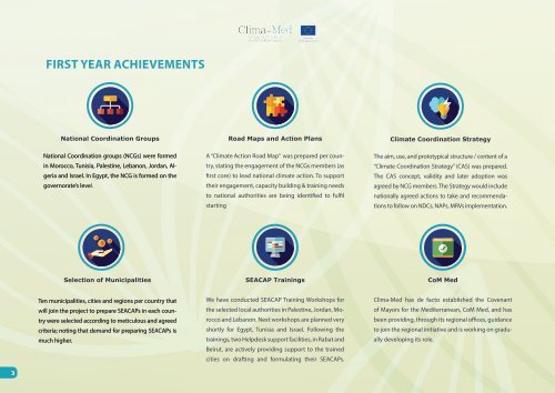 Clima-Med - One-year - Key insights and Way Forward 2018-19