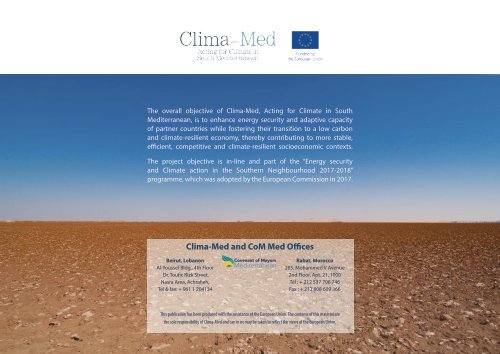 Clima-Med - One-year - Key insights and Way Forward 2018-19