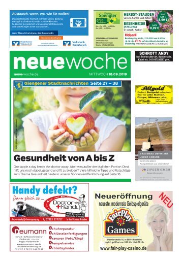 NEUE WOCHE 18.09.2019 