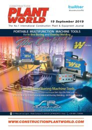 Construction Plant World - 19th September 2019