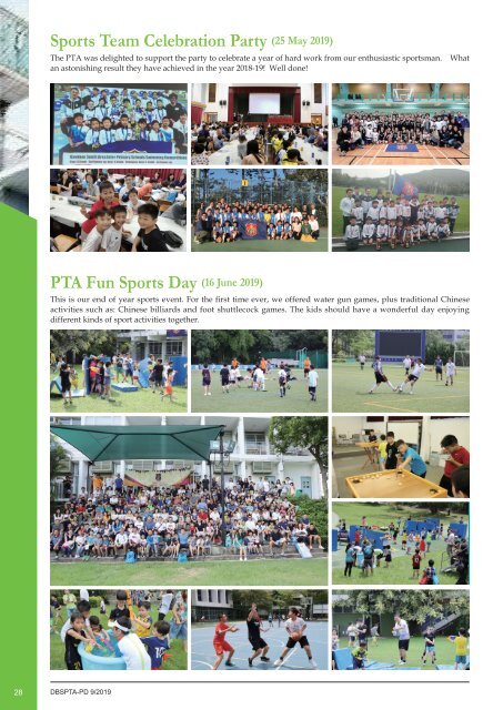 DBSPTA-PD Newsletter 2018-19