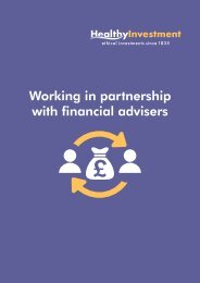 Healthy Investment - Financial Advisers Brochure