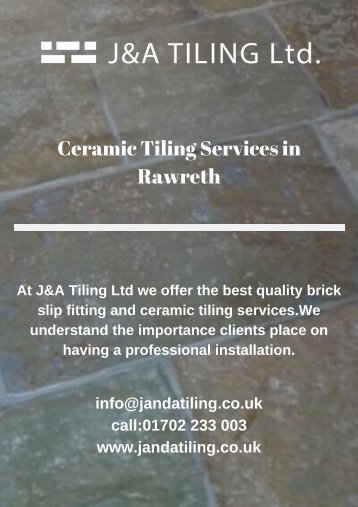 Ceramic Tiling Services in Rawreth