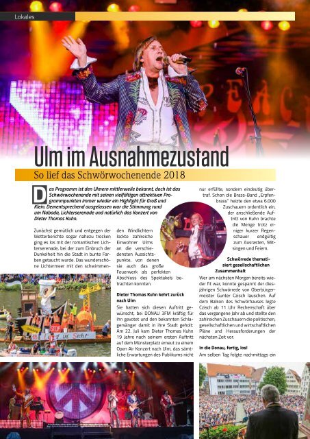 TRENDYone | Das Magazin - Ulm - August 2018