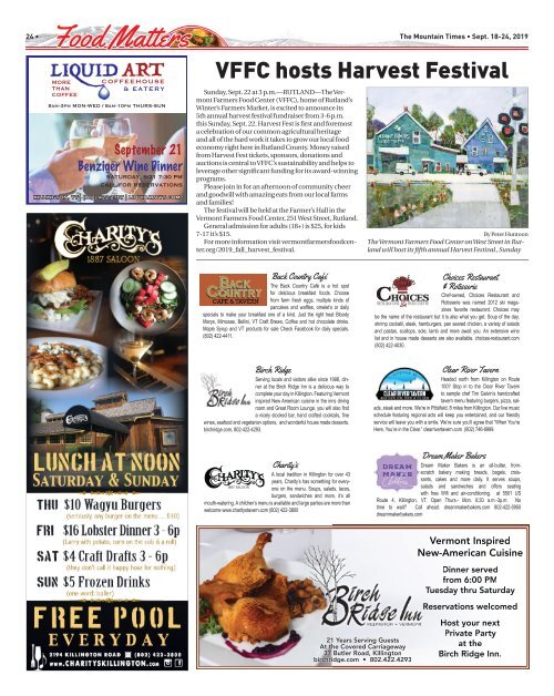 The Mountain Times - Volume 48, Number 38: Sept. 18-24, 2019