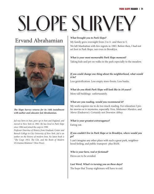 Park Slope Reader - Fall 2019 #70