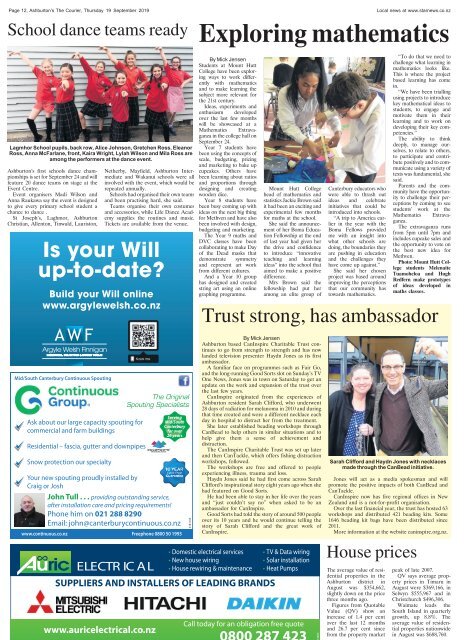 Ashburton Courier: September 19, 2019