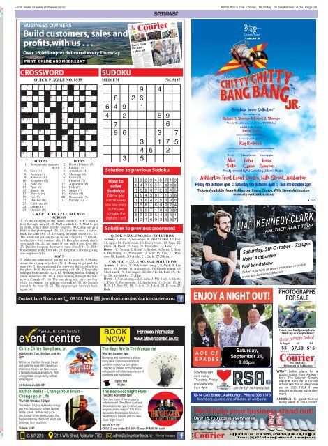 Ashburton Courier: September 19, 2019