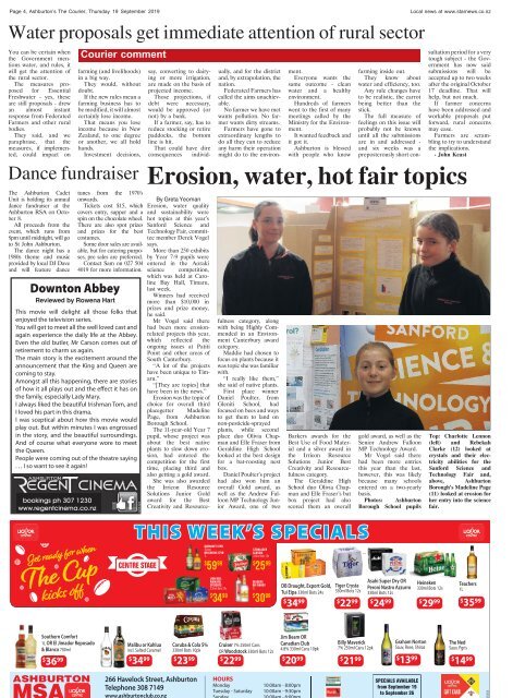 Ashburton Courier: September 19, 2019