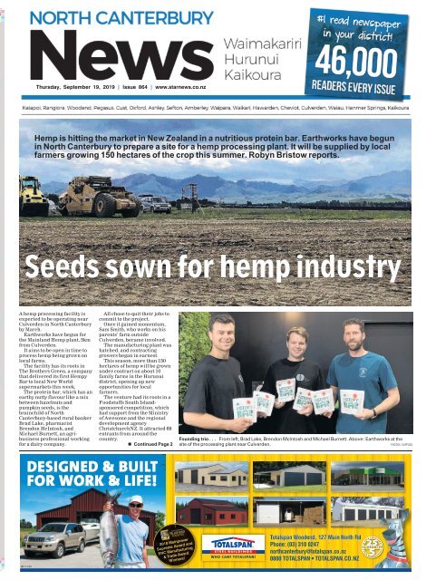 North Canterbury News: September 19, 2019