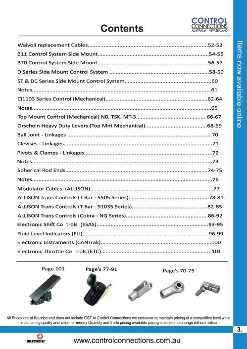 Catalogues | Control Connections