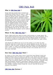 Knowing These Now Secrets Will Make Your Cbd Pain Rub Look Amazing