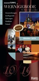 Programm Rathausfest Wernigerode 2019