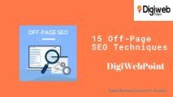 15 off-page SEO Techniques DigiWebpoint