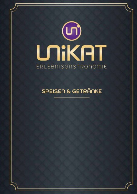 Unikat Speisekarte