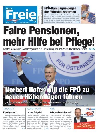 Faire Pensionen, mehr Hilfe bei Pflege!
