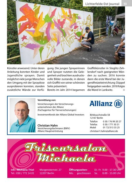Lichterfelde Ost Journal Oktober/November 2019