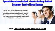 Outlook Helpline Number