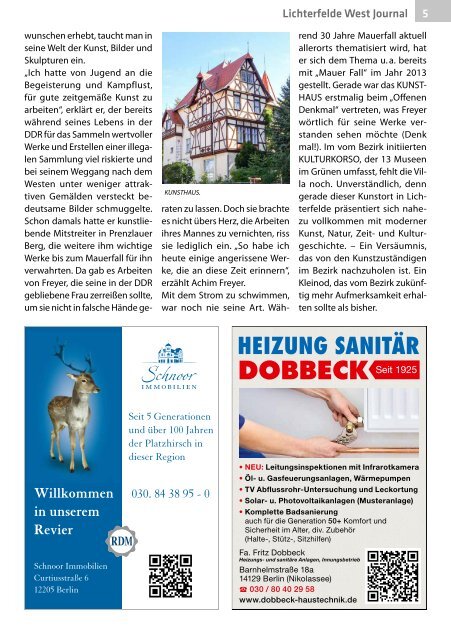 Lichterfelde West Journal Oktober/November 2019