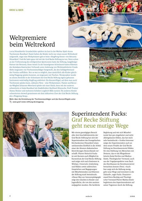 recke:in - Das Magazin der Graf Recke Stiftung Ausgabe 3/2019
