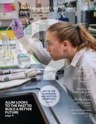 The Magazine of Cary Academy | Summer 2019