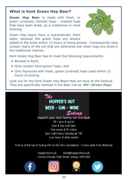 Programme for 2019 Langley Park Charity Beer Festival