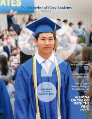 The Magazine of Cary Academy | Summer 2018