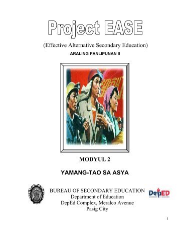 Modyul 2 - Yamang-Tao sa Asya