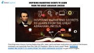 INSPIRING MARKETING SECRETS TO LEARN FROM THE GREAT ABRAHAM LINCOLN