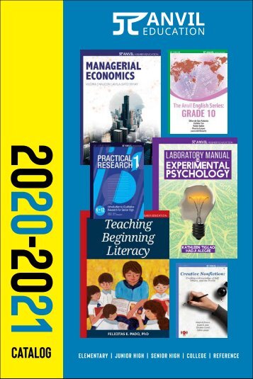 Anvil Textbooks 2020-2021
