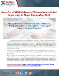 New Era of Global Rugged Smartphone Market is growing in Huge Demand in 2019