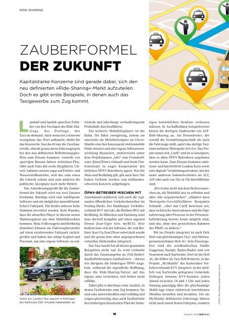 Taxi Times DACH SPECIAL- August 2019