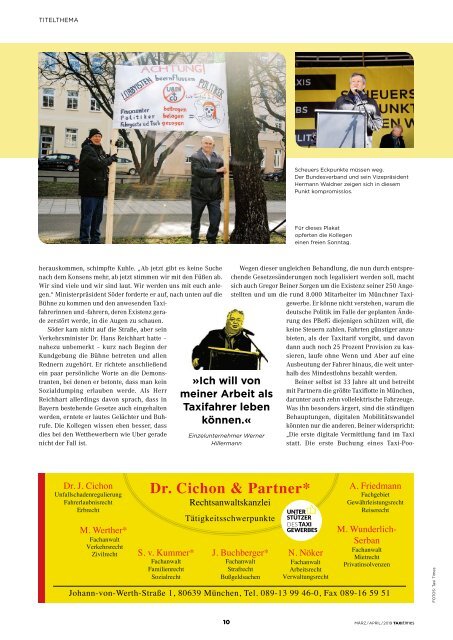 Taxi Times München - März / April 2019