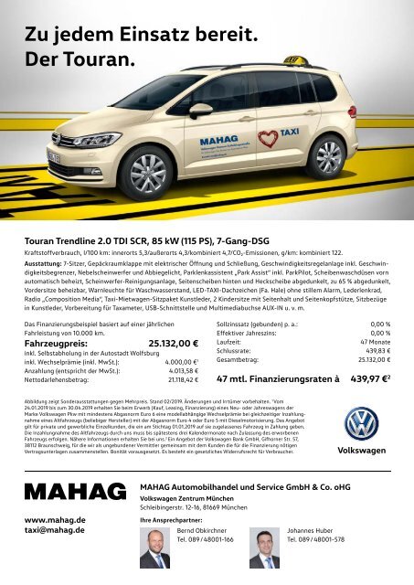 Taxi Times München - Juli 2019