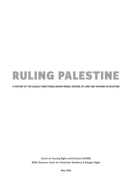 Ruling Palestine