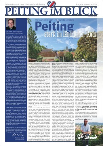 Peiting im Blick, Ausgabe September 2019