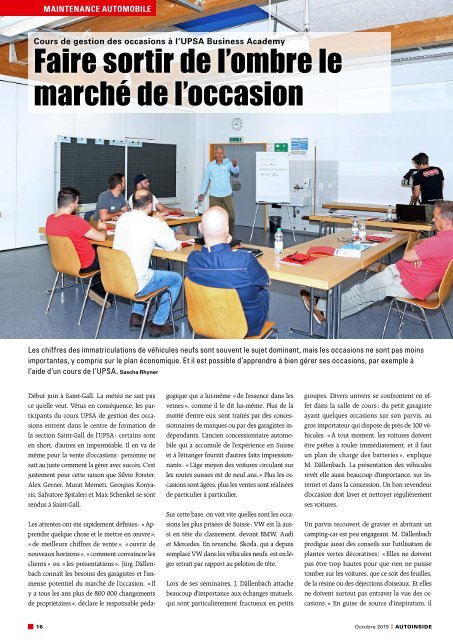 AUTOINSIDE Édition 10 – Octobre 2019