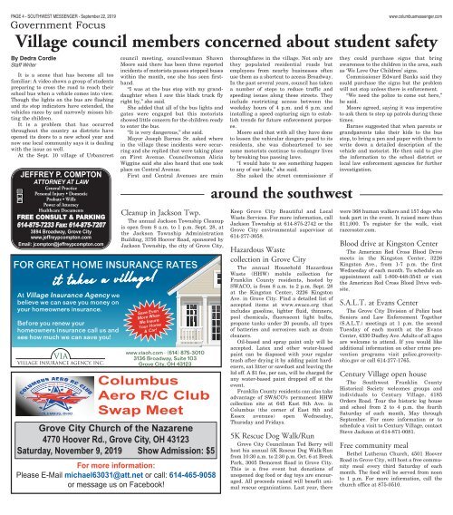 Southwest Messenger - September 22nd, 2019