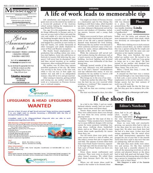 Eastside Messenger - September 22nd, 2019