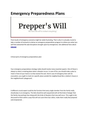 4 Prepper&#039;s Will - Survival and Emergency Preparedness