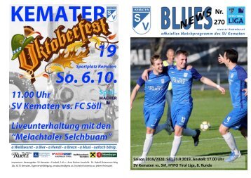 Blues News 270: SV Kematen vs. SVI