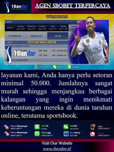 Agen Sbobet Terpercaya Di Indonesia