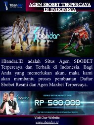 Agen Sbobet Terpercaya Di Indonesia