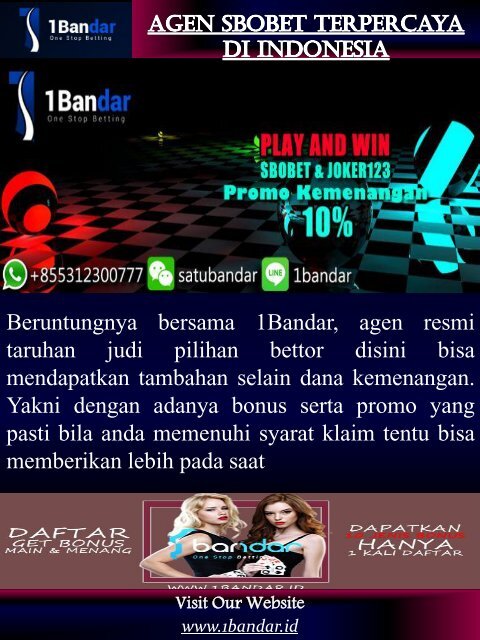 Agen Sbobet Terpercaya Di Indonesia