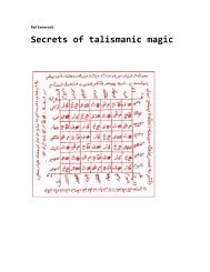 Secrets of talismanic magic