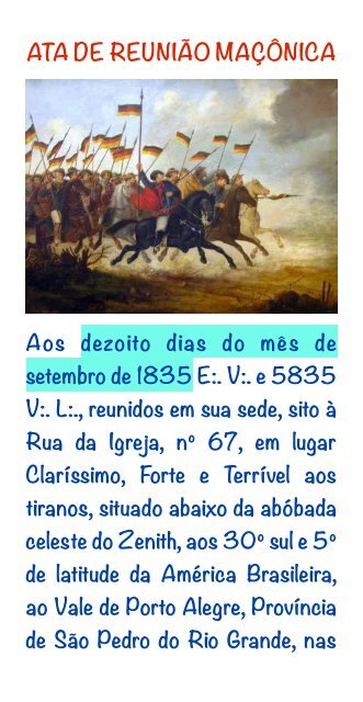 Ata Nº 67 da Loja Maçônica Philantropia e Liberdade