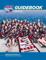 2019-20 AJHL Guidebook