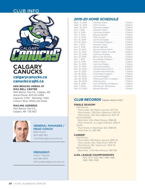 2019-20 AJHL Guidebook