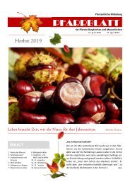 pfarrblatt herbst 2019