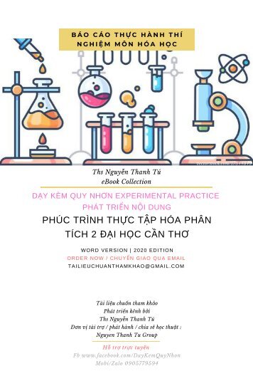 PHÚC TRÌNH THỰC TẬP HÓA PHÂN TÍCH 2 ĐẠI HỌC CẦN THƠ